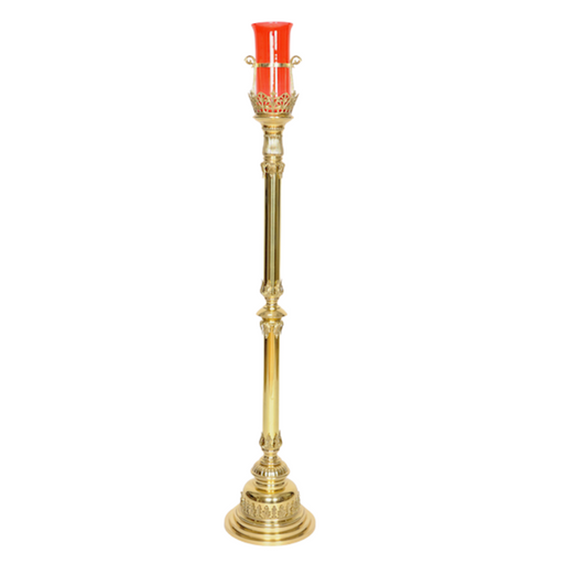 55 1/2" Tall - Standing Sanctuary Lamp Sanctuary Lamp with globe Traditional Sanctuary Lamp
