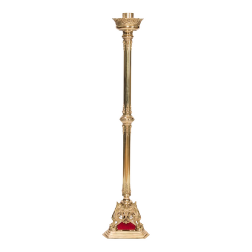 58" Baroque Style Solid Brass Paschal Candlestick