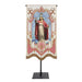 58" H Christ The King Vintage Banner with Gold Embroidered Accents and Fringes