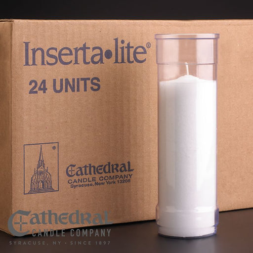 5 Day Inserta-Lite® Vigil Candles - Plastic Container (24 Pieces)