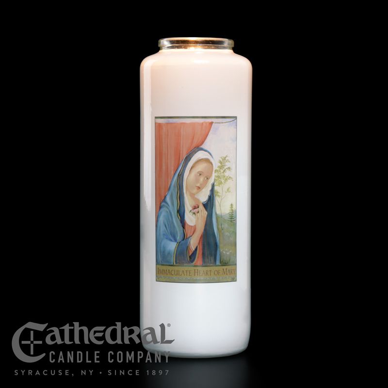6-Day Sacred Image Devotinal Candle Lights - 1 Piece