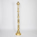 60" Traditional Cathedral Paschal Candlestick with Marble Stems Traditional Paschal Candlestick with 4 White Marble Stems.