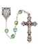 August Rosary with 6mm AB Peridot Beads
