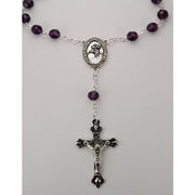 February DK Amethyst Auto Rosary