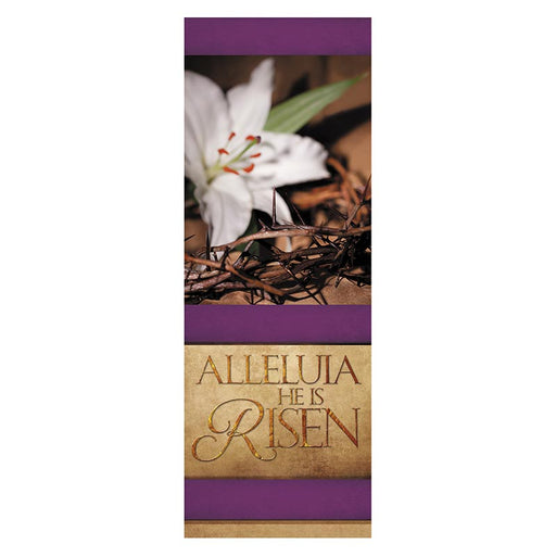 6' H He is Risen Banner - Easter Series