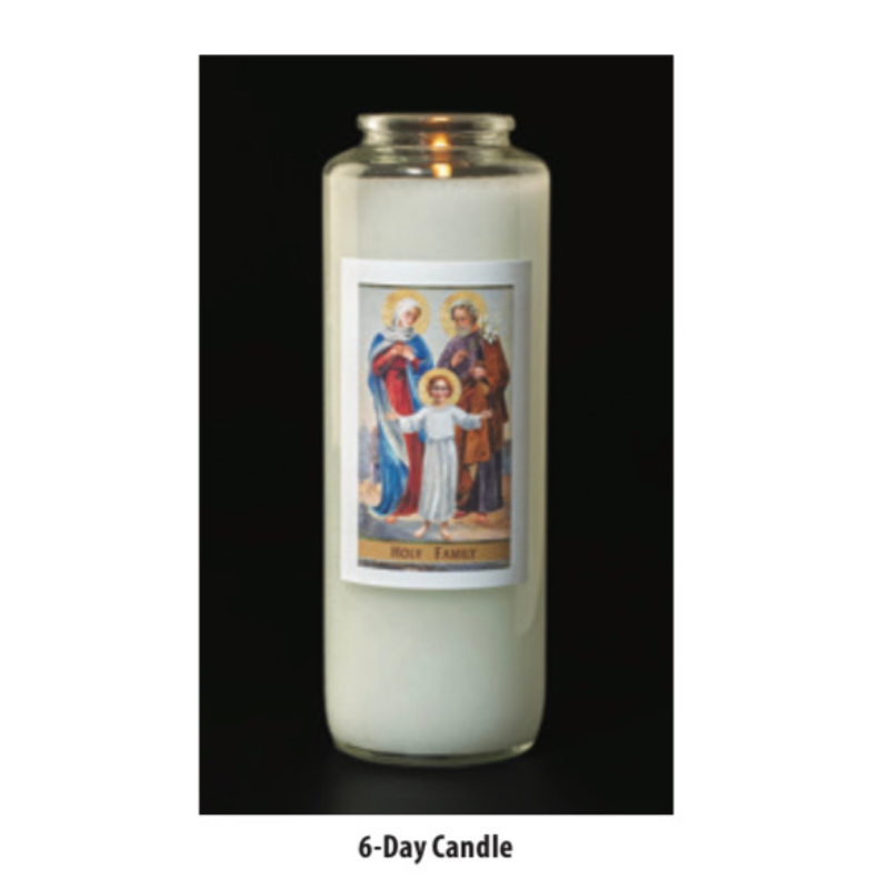 6-Day Sacred Image Devotinal Candle Lights - 1 Piece