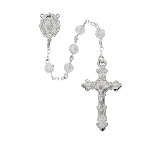6mm Crystal Aurora Borealis Miraculous Medal Rosary Rosary Catholic Gifts Catholic Presents Rosary Gifts