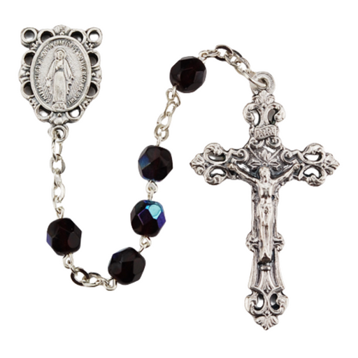 6mm Garnet Beads Miraculous Medal Rosary - January Rosary Catholic Gifts Catholic Presents Rosary Gifts