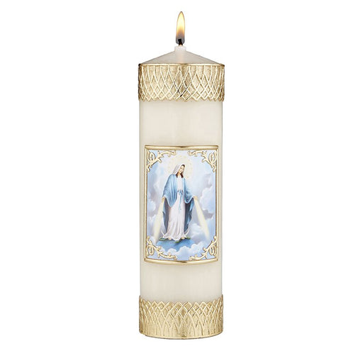 7.75" Our Lady of Grace Devotional Candle
