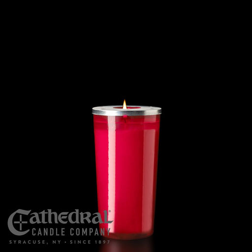 72-Hour Paraffin Wax Chapel Lights - Ruby