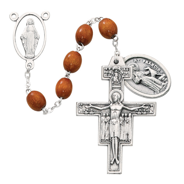 7 Decade Franciscan Wood Rosary