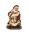 7" Figurine Santa Adoring Baby Jesus Christmas Gift Christmas Season Decor Christmas Celebration Christmas Symbols