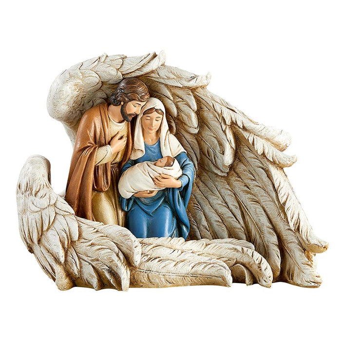7H Holy Family in Wings Statue Nativity Figurine