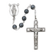 7mm Hematite Beads Blessed Virgin Mary Rosary
