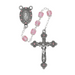 7mm Pink Glass Capped Beads Miraculous Medal Rosary Rosary Catholic Gifts Catholic Presents Rosary Gifts