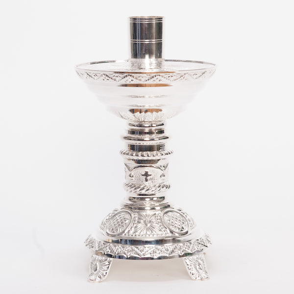 8.5" Traditional Ornate Altar Candlestick