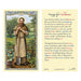 Laminated Holy Card St. Fiacre - 25 Pcs. Per Package