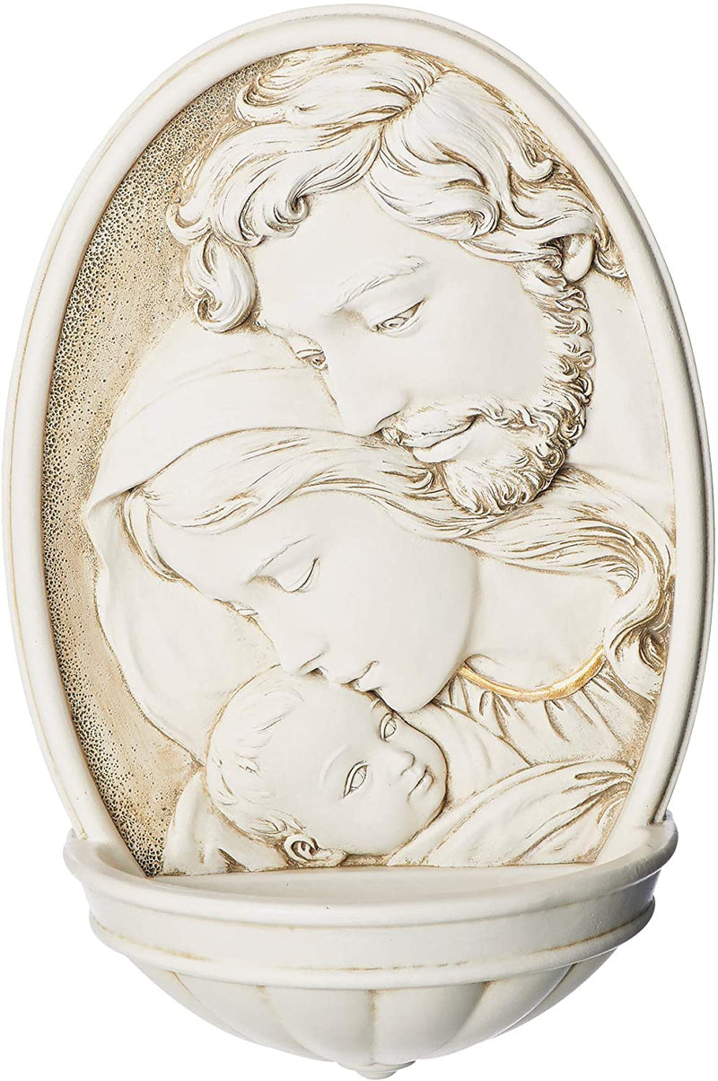 8" H Holy Family Water Font