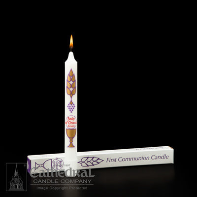 Body of Christ Communion Candles  7/8" x 8" SFE (24 Pieces)