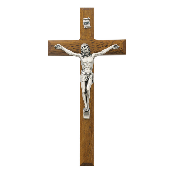 8" Walnut Crucifix