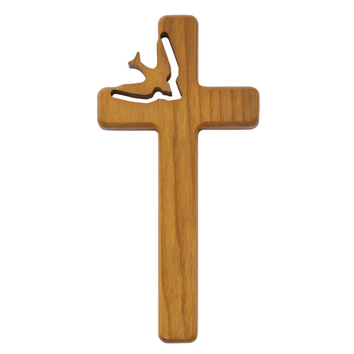 8" Walnut Stained Holy Spirit Cross Cross Decor Housewarming Present Housewarming gifts