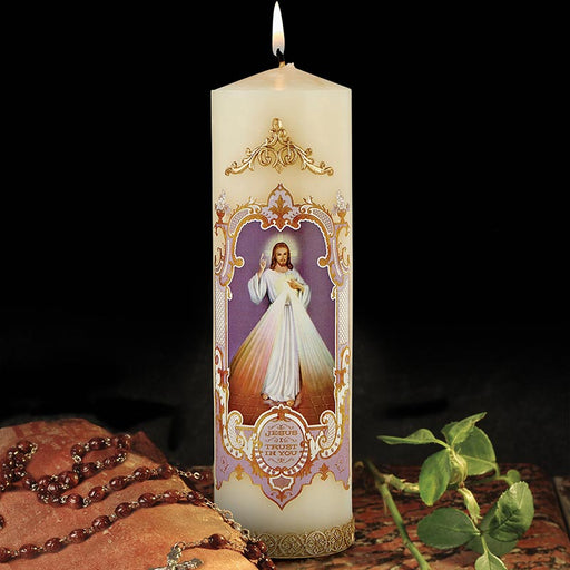 8" Divine Mercy Devotional Candle