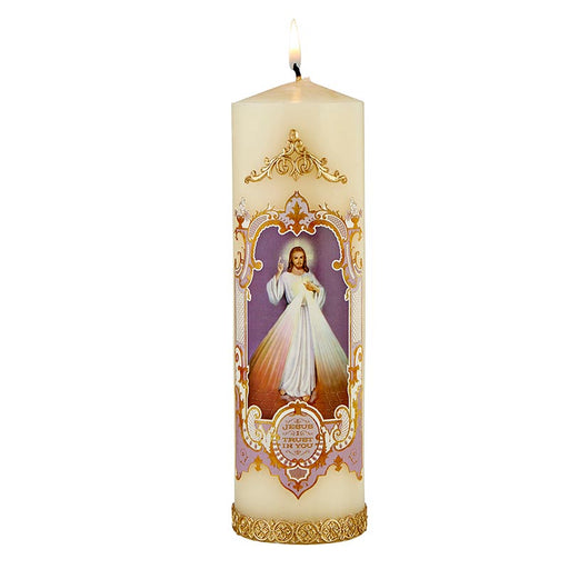 8" Divine Mercy Devotional Candle