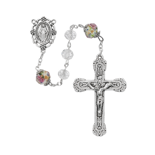 8mm Genuine Crystal Miraculous Medal Rosary Rosary Catholic Gifts Catholic Presents Rosary Gifts