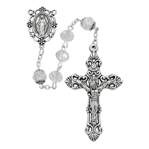 8mm Sun Cut Beads Miraculous Medal Rosary Rosary Catholic Gifts Catholic Presents Rosary Gifts