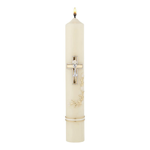 9-3/4" Classic Cross First Communion Candle