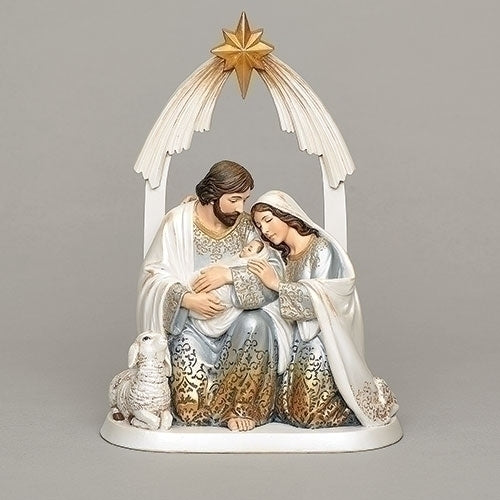 9.75”H Holy Family Gold Ombre Finish Figure 