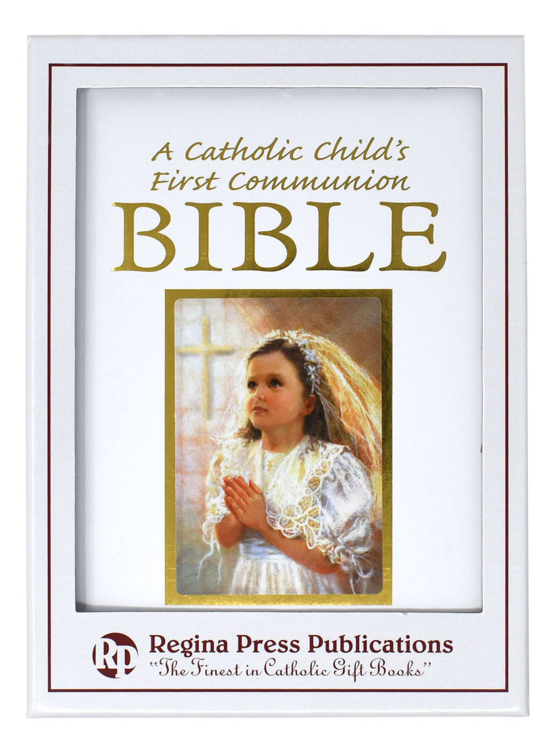A Catholic Child's First Communion Bible - Blessings - Girl