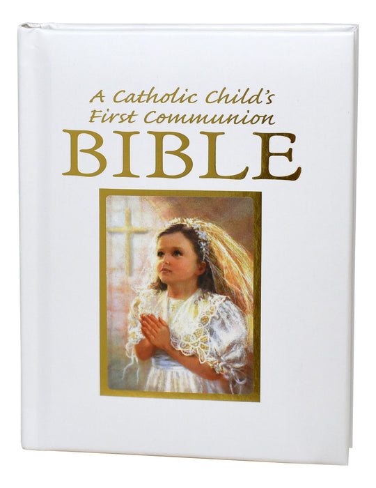 A Catholic Child's First Communion Bible - Blessings - Girl