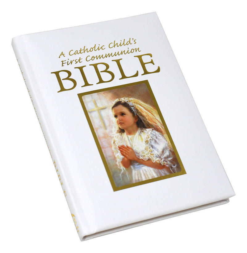 A Catholic Child's First Communion Bible - Blessings - Girl