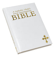 A Catholic Child's First Communion Bible - White