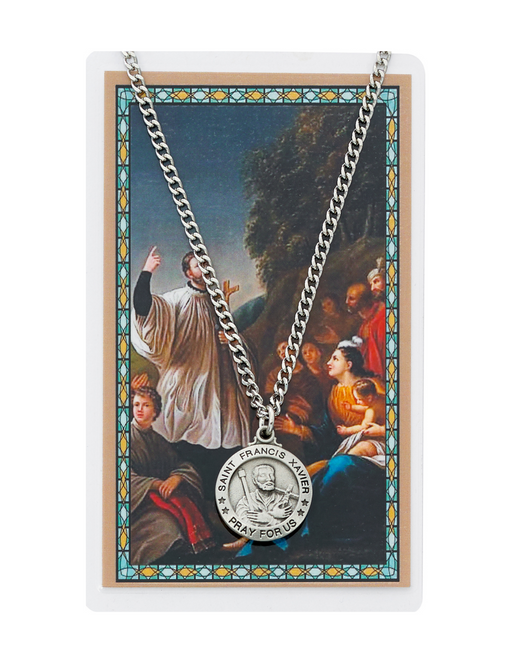 St. Francis Medal made from Pewter with a 24" silvertone chain a perfect gift for yourfamily and friends on any occasion and celebration