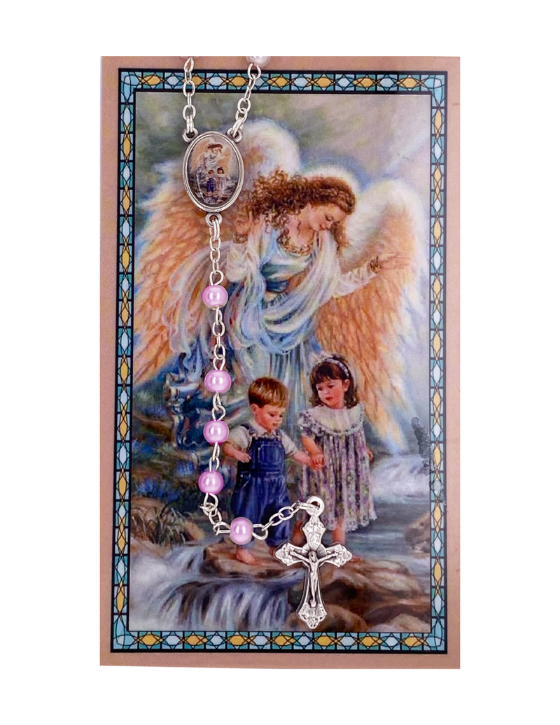 Pink Rosary with Prayer Card a perfect token or gift to your sister mother family and friends for their birthdays christmas or any occasion