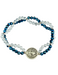 St. benedict crystal bracelet medal beautiful bracelet crystal beads catholic gifts