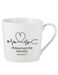 14oz Porcelain Blessed are the Merciful Cafe Mug - 2 Pieces Per Package