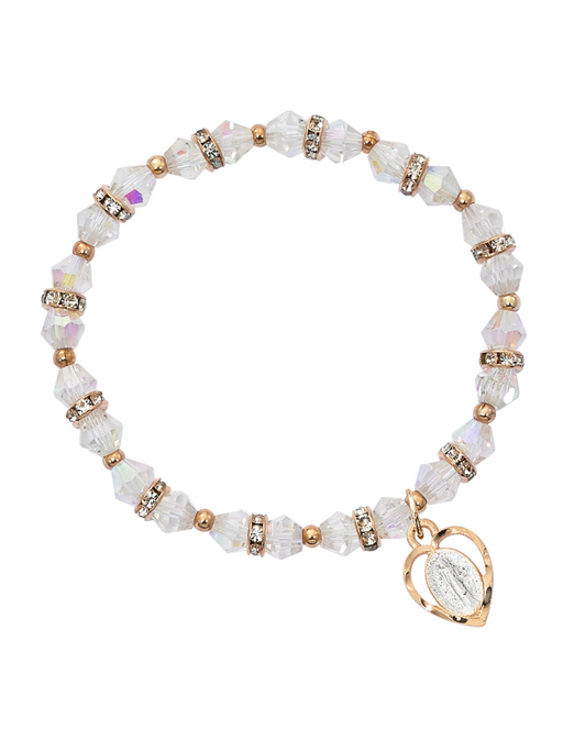 Crystal Rose Gold Miraculous Bracelet
