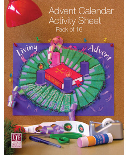 Advent Calendar Activity Sheet - 4 Pieces Per Package