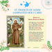 Laminated Holy Card St. Francis of Assisi - 25 Pcs. Per Package