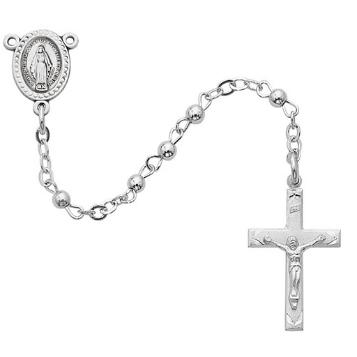 All Sterling Silver Miraculous Medal Rosary Rosary Catholic Gifts Catholic Presents Rosary Gifts