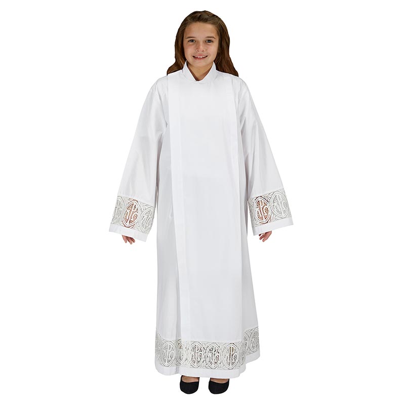 Alpha & Omega Altar Server Front Wrap Alb