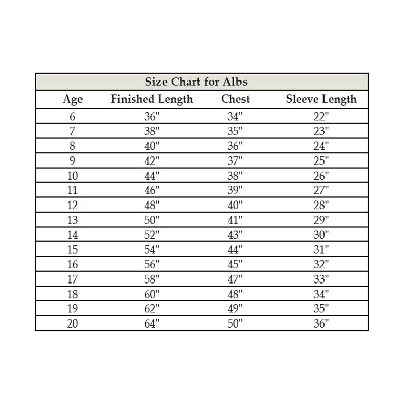 Altar Server Front Wrap Alb