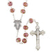 Amethyst Hand Painted Rosary With Italian Miraculous Dangle