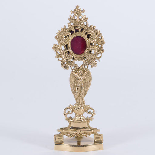 Angel Reliquary with Handle Brass Angel Reliquary with Handle Brass Reliquary