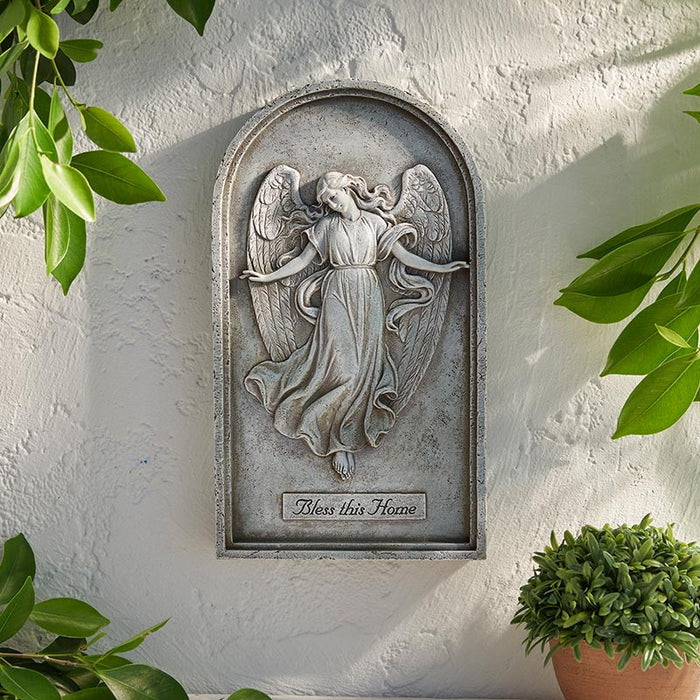 Angelic Arched Plaque Angelic Arched Tile Plaque Angelic Home Decor Angelic Garden Decor