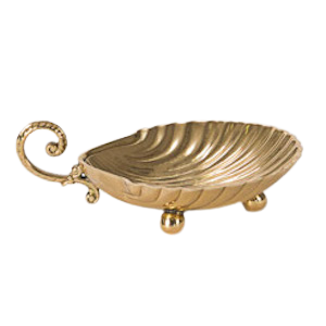 Antique Style Solid Brass Baptismal Shell Antique Style Solid Brass Baptismal Shell / Baptismal Dish