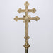 Archbishop Processional Crucifix Arch Bishop Processional Cross- Metropolitan Cross (Arch-Episcopal Cross) set atop a 50" brass pole.